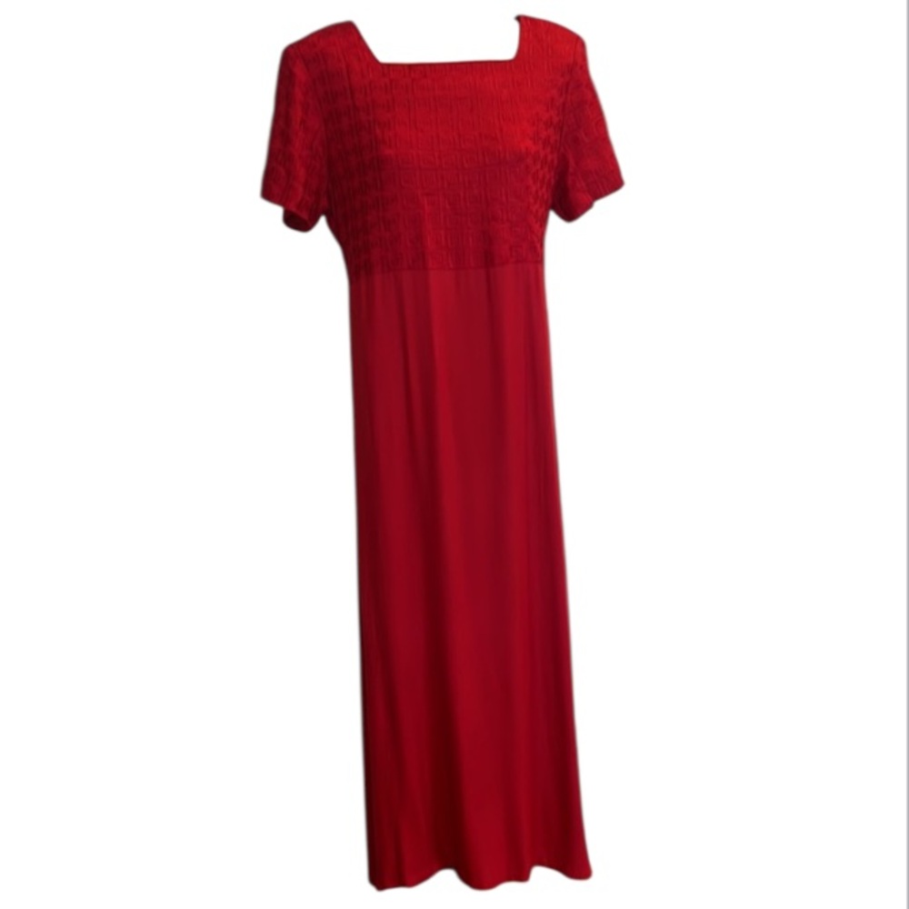Sarah Elizabeth maxi dress women’s misses red Size 14 rayon